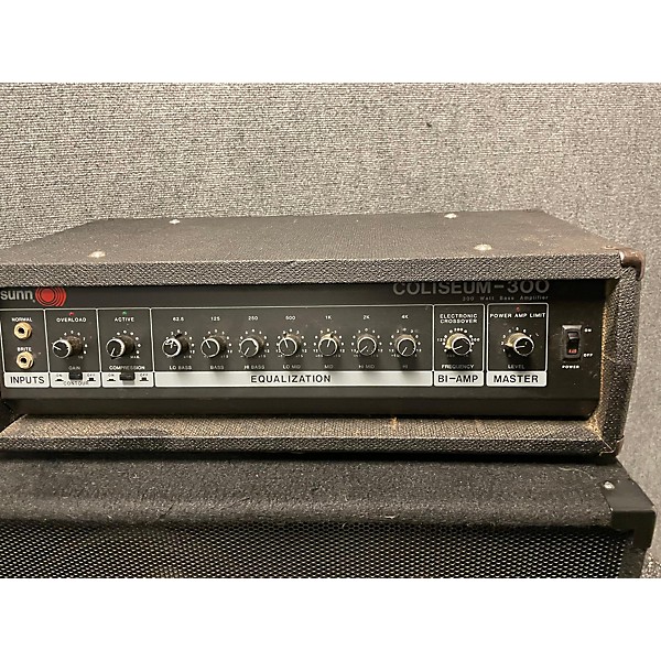 Used Sunn 1980s VINTAGE COLISEUM 300 WATT BASS Bass Amp Head
