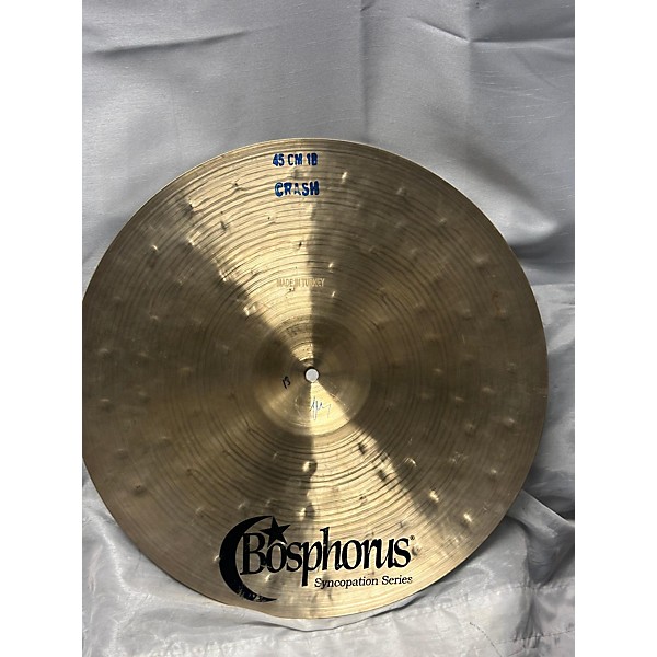 Used Bosphorus Cymbals 18in Syncopation Series Crash Cymbal