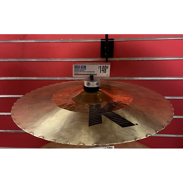 Used Zildjian 14.25in K Custom Hybrid Hi Hat Bottom Cymbal