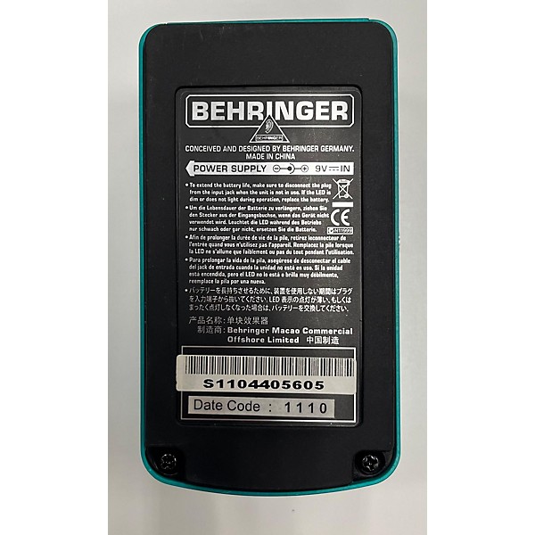 Used Behringer CS400 Compressor Sustainer Effect Pedal