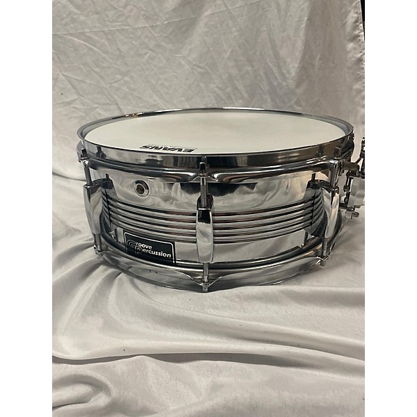 Used Groove Percussion 14X6 STEEL SNARE Drum