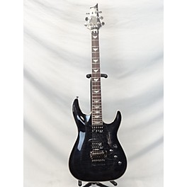 Used Schecter Guitar Research Used Schecter Guitar Research Omen Extreme 6 Floyd Rose SEE-THRU BLACK Solid Body Electric G...