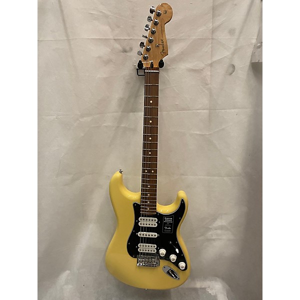 Used Fender Used Fender Player Stratocaster TV Yellow Solid Body Electric Guitar