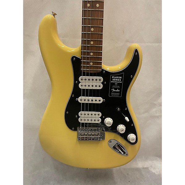 Used Fender Used Fender Player Stratocaster TV Yellow Solid Body Electric Guitar