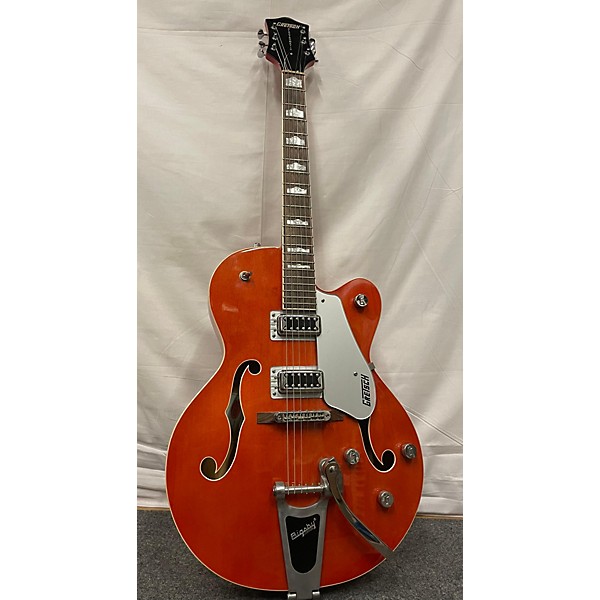 Used Gretsch Guitars Used Gretsch Guitars G5420T Electromatic Trans Orange Hollow Body Electric Guitar