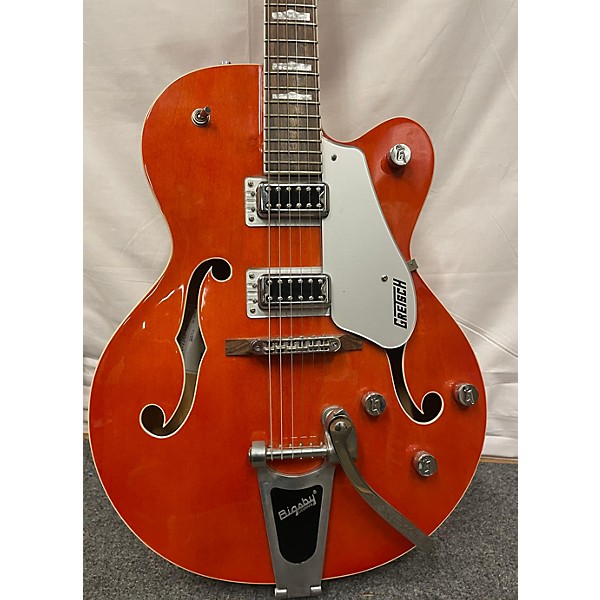 Used Gretsch Guitars Used Gretsch Guitars G5420T Electromatic Trans Orange Hollow Body Electric Guitar