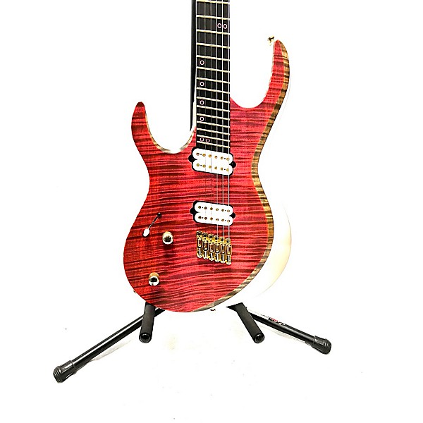 Used Used KIESEL ARIES 6 MULTISCALE LH Trans Red Electric Guitar