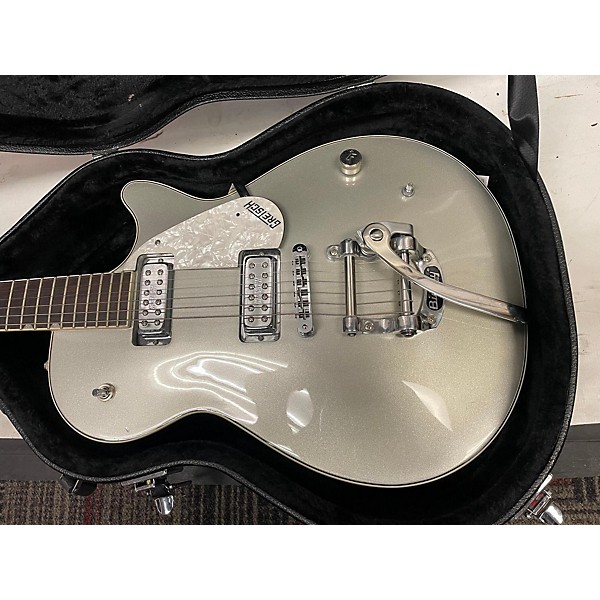 Used Gretsch Guitars Used Gretsch Guitars G5230T Silver Solid Body Electric Guitar