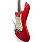 Used Fender Used 2003 Fender American Deluxe Stratocaster Left Handed Chrome Red