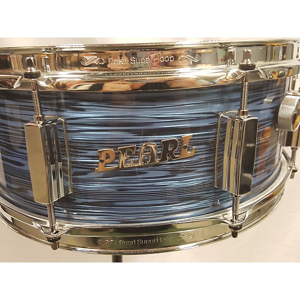 Used Pearl Used Pearl 14X5.5 PRESIDENT SERIES DELUXE SNARE Drum OCEAN RIPLE