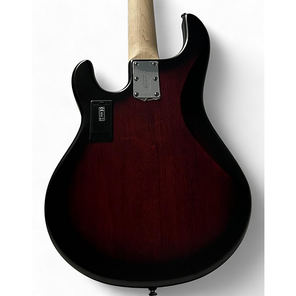 Used Sterling By Music Man Ray5 5 String Ruby Red Burst Satin Electric Bass Guitar