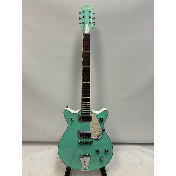 Used Gretsch Guitars Used Gretsch Guitars G5237 Seafoam Green Solid Body Electric Guitar