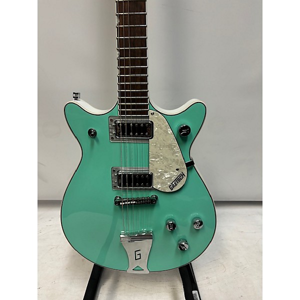 Used Gretsch Guitars Used Gretsch Guitars G5237 Seafoam Green Solid Body Electric Guitar