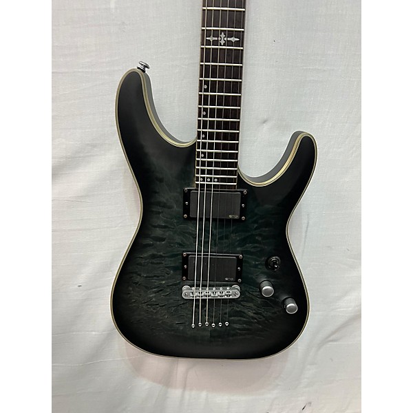 Used Schecter Guitar Research Used Schecter Guitar Research C1 Platinum Trans Black Solid Body Electric Guitar