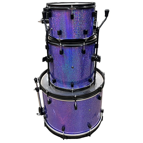 Used Used FOREACH 3 piece 3 PIECE PURPLE SPARKLE Drum Kit