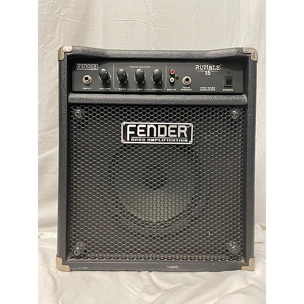 Used Fender Rumble 15 15W 1X8 Bass Combo Amp