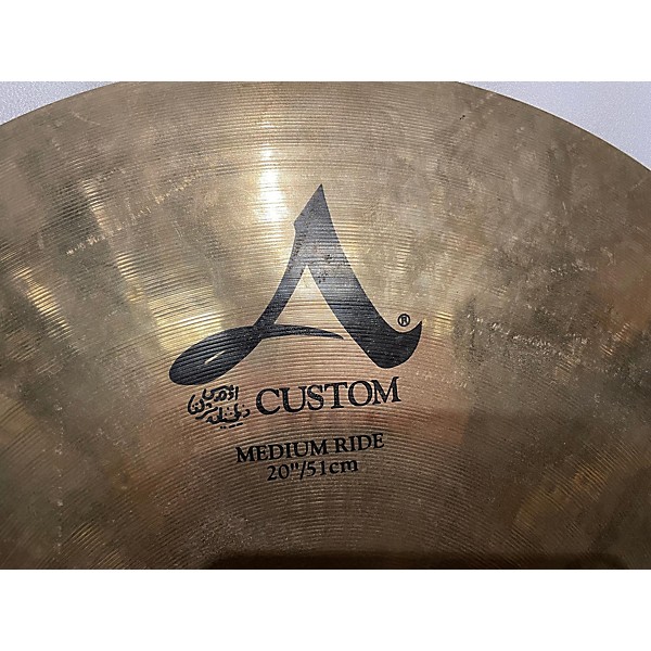 Used Zildjian Used Zildjian 20in A Custom Medium Ride Cymbal