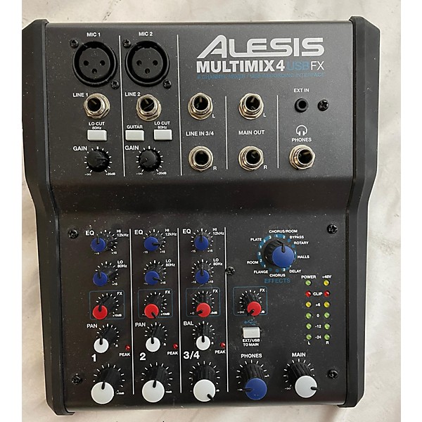 Used Alesis MultiMix 4 FX Unpowered Mixer