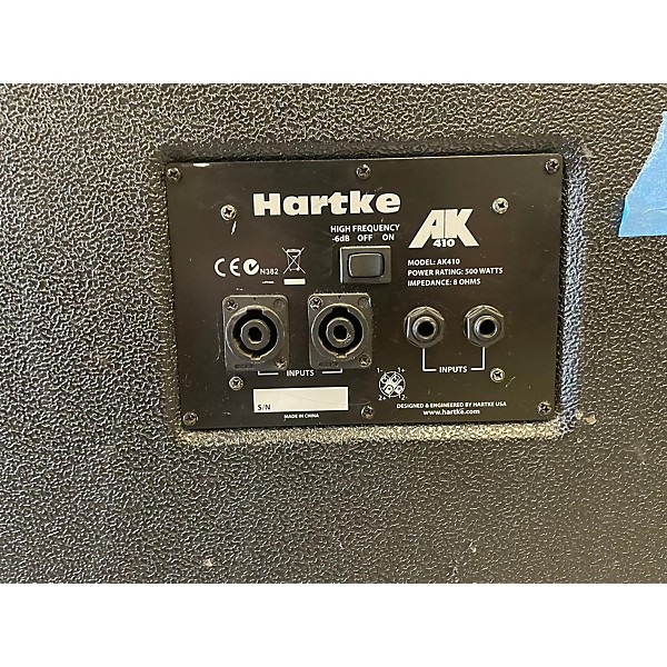 Used Hartke AK410 500W 8Ohm 4x10 Bass Cabinet