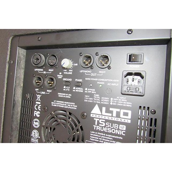 Used Alto TSSUB12 12in 600W Powered Subwoofer