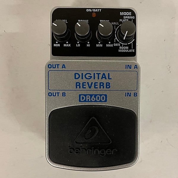 Used Behringer DR600 Digital Stereo Reverb Effect Pedal