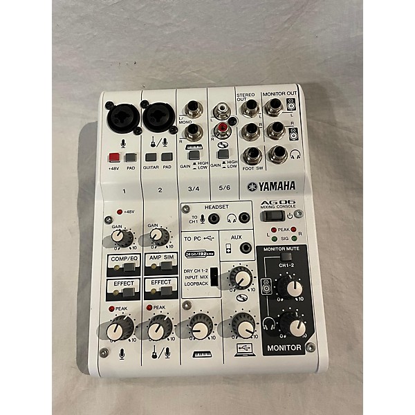 Used Yamaha AG06 Unpowered Mixer