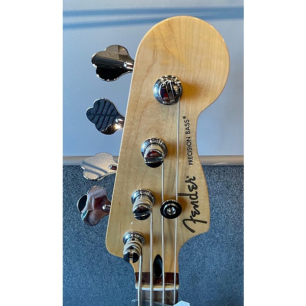 Used Fender Player Precision Bass Black And White Electric Bass Guitar