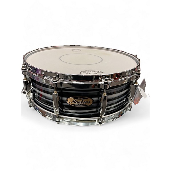 Used Pearl 14X5 masters pure maple Black Oyster Swirl Drum