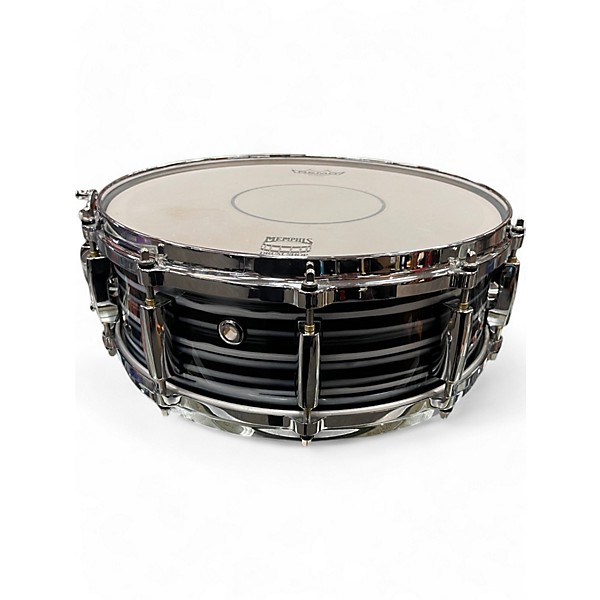 Used Pearl 14X5 masters pure maple Black Oyster Swirl Drum
