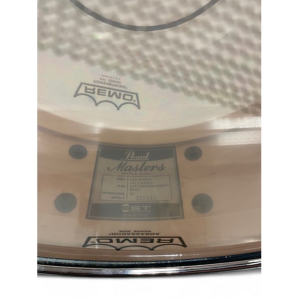 Used Pearl 14X5 masters pure maple Black Oyster Swirl Drum