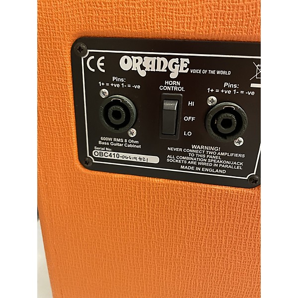 Used Orange Amplifiers OBC410 600W 4x10 Bass Cabinet