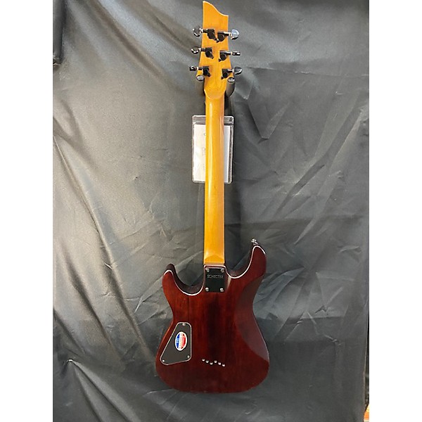 Used Schecter Guitar Research Omen 6 Solid Body Electric Guitar Trans Brown Guitar Center