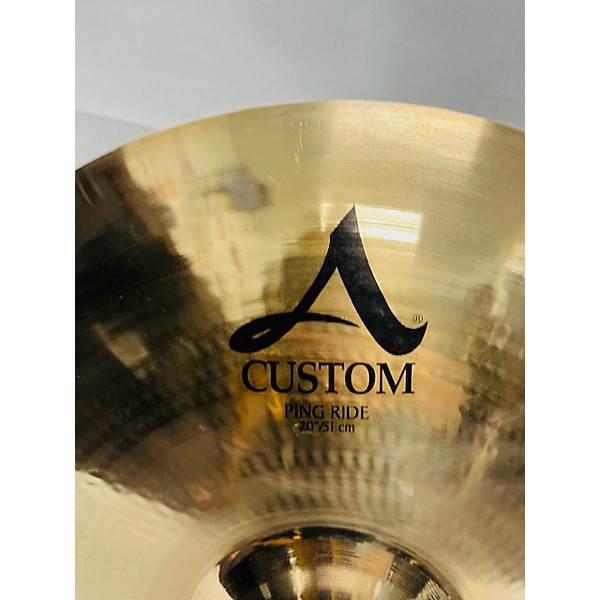 Used Zildjian 20in A Custom Ping Ride Cymbal