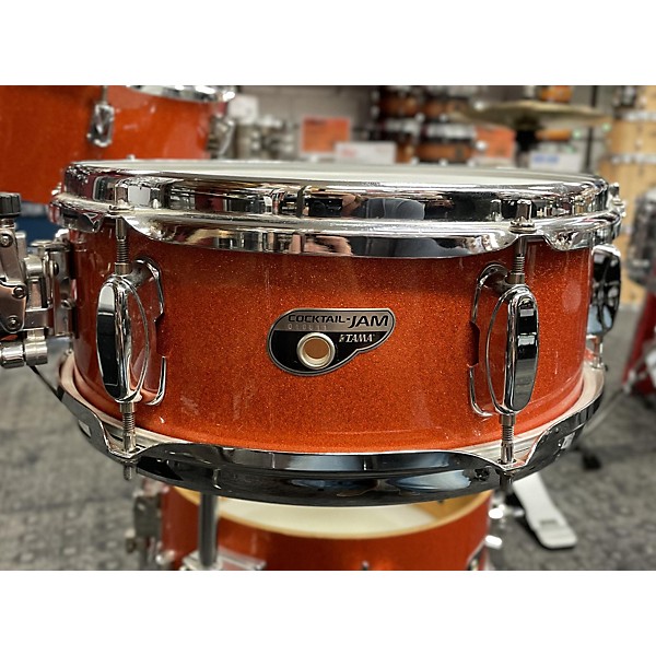 Used TAMA Used TAMA 4 piece Cocktail Kit Orange Sparkle Drum Kit