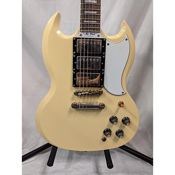 Used Epiphone G400 Custom Cream Solid Body Electric Guitar