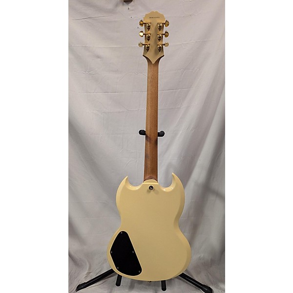 Used Epiphone G400 Custom Cream Solid Body Electric Guitar