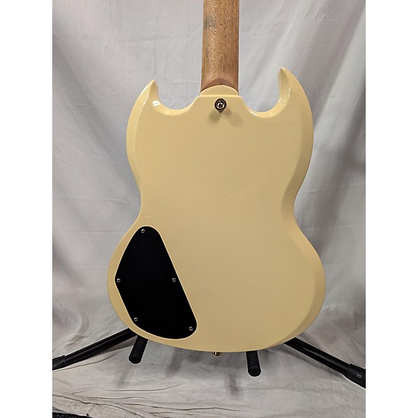 Used Epiphone G400 Custom Cream Solid Body Electric Guitar