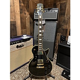 Used Epiphone Used 2017 Epiphone Les Paul Custom Pro Black Solid Body Electric Guitar