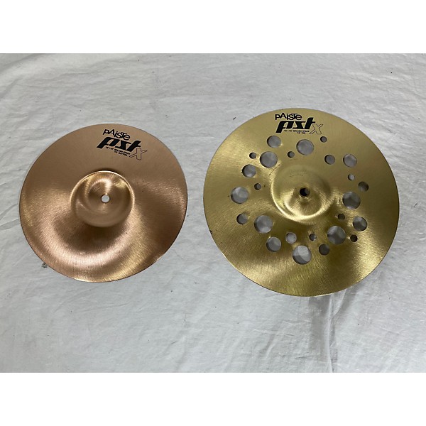 Used Paiste 12in PstX 10"/12" Splash Combo Cymbal