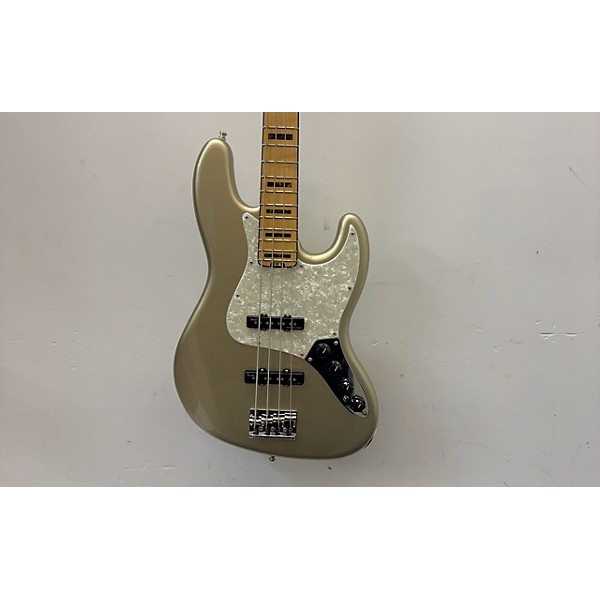 Used Fender American Elite Jazz Bass CHAMPAGNE Electric Bass Guitar