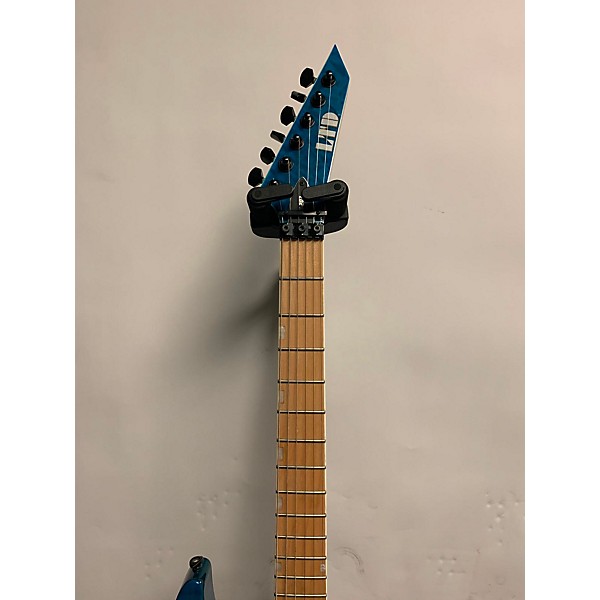 Used ESP Used ESP LTD MH203 Trans Blue Solid Body Electric Guitar