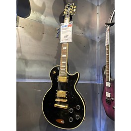 Used Epiphone Les Paul Custom Black Solid Body Electric Guitar