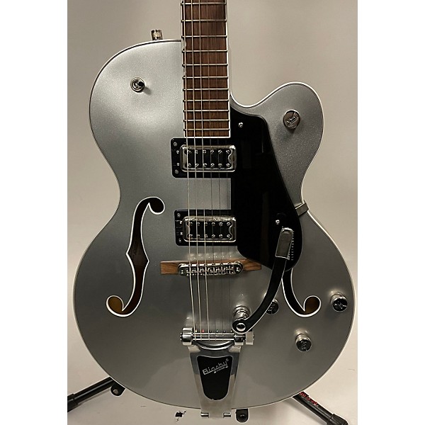 Used Gretsch Guitars Used Gretsch Guitars G5420T Electromatic Silver Hollow Body Electric Guitar