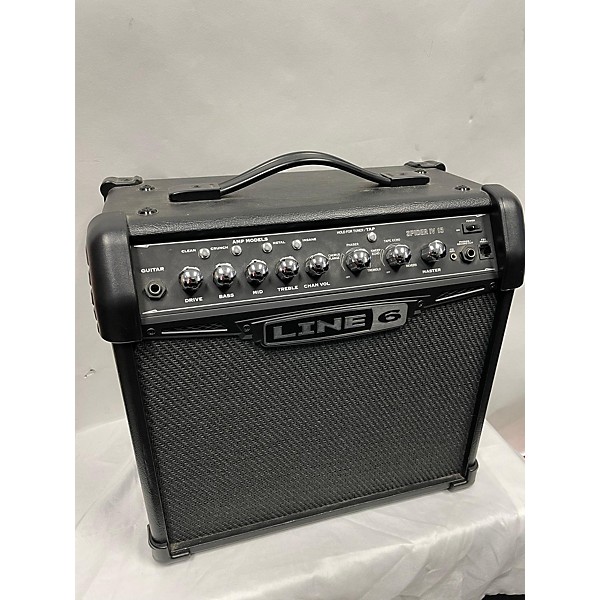 Used Line 6 Spider IV 15W 1X8 Guitar Combo Amp