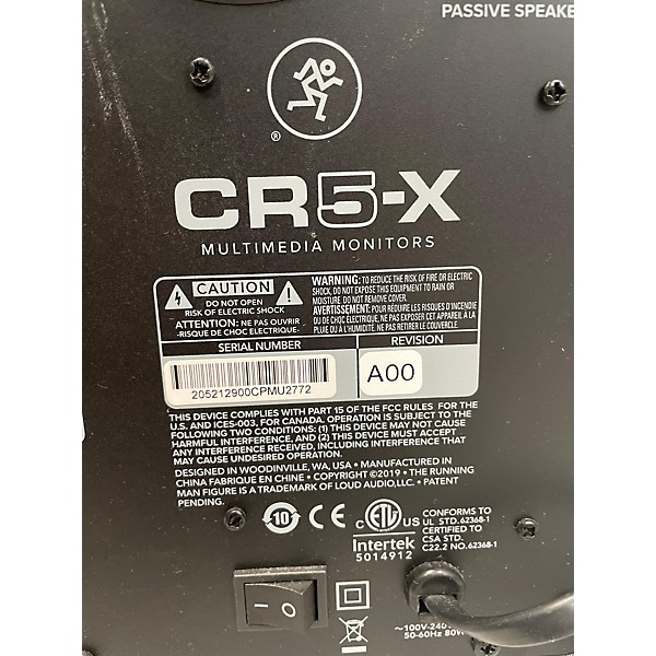 Used Mackie CR5-X Unpowered Monitor