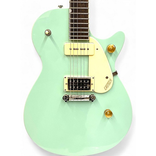 Used Gretsch Guitars Used Gretsch Guitars G2215-P90 Streamliner Junior Mint Green Solid Body Electric Guitar