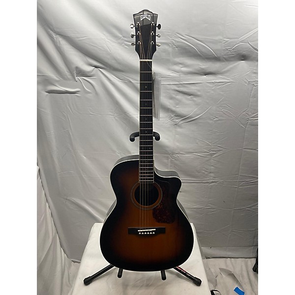 Used Guild OM 260CE Deluxe Orchestra Acoustic Electric Guitar