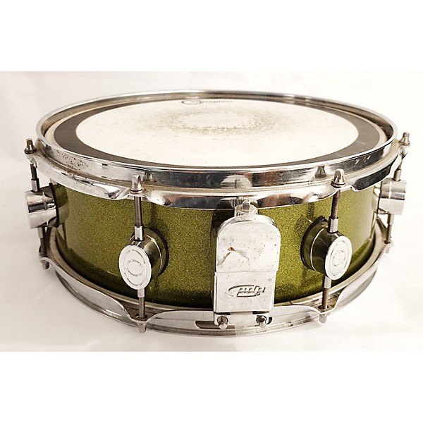 Used PDP by DW Used PDP By DW 5X14 X7 Series Drum Green Sparkle