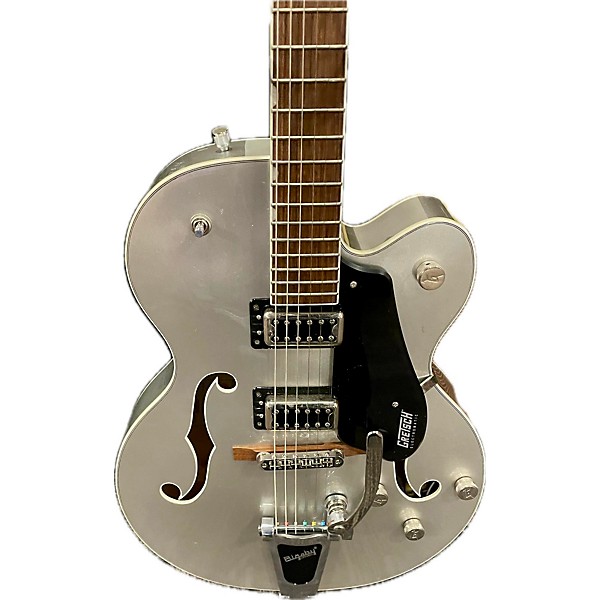 Used Gretsch Guitars Used Gretsch Guitars G5420T Electromatic Silver Hollow Body Electric Guitar