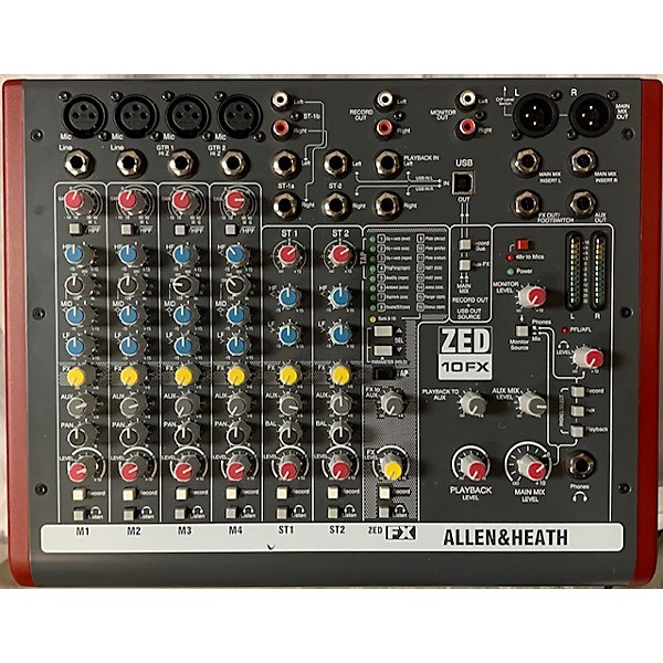 Used Allen & Heath ZED10FX Unpowered Mixer